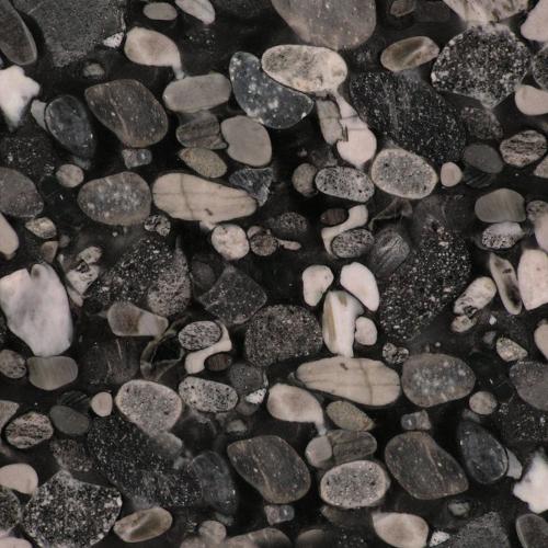 black mosaic